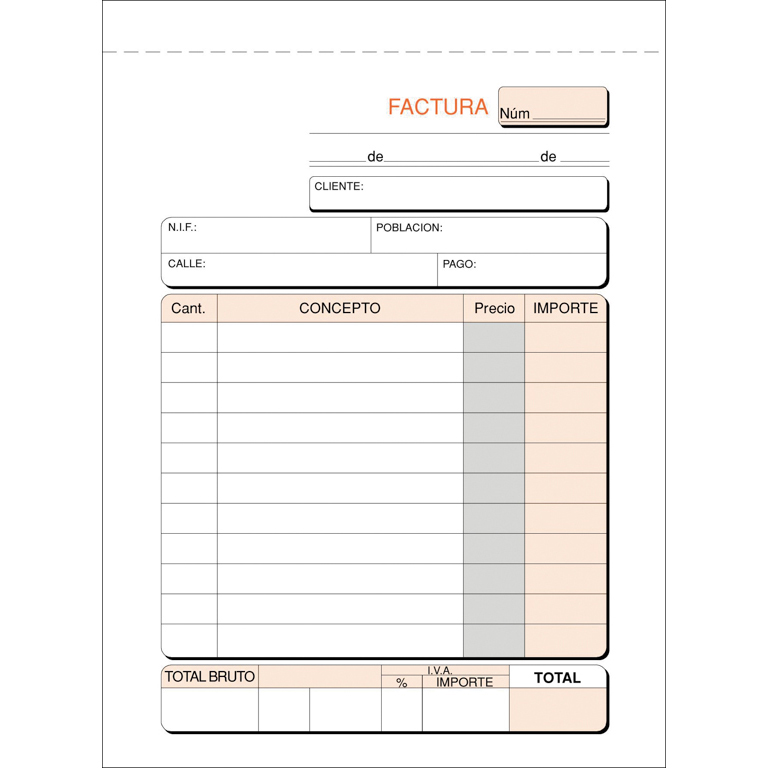 TALONARIO FACTURAS ORIGINAL PLUS OFFICE T-46 109MMX153MM 100 HOJAS