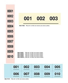 TIRAS DE RIFA DEL 1 AL 2000 MAKRO PAPER 30 UNIDADES