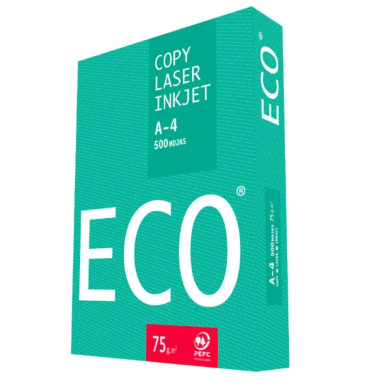 PAPEL A4 ECO 75G 500 HOJAS BLANCO 