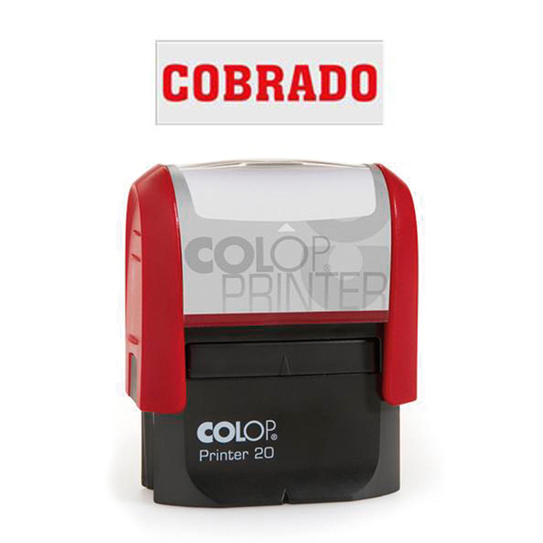 SELLO AUTOMÁTICO COLOP PRINTER 20 COBRADO ROJO