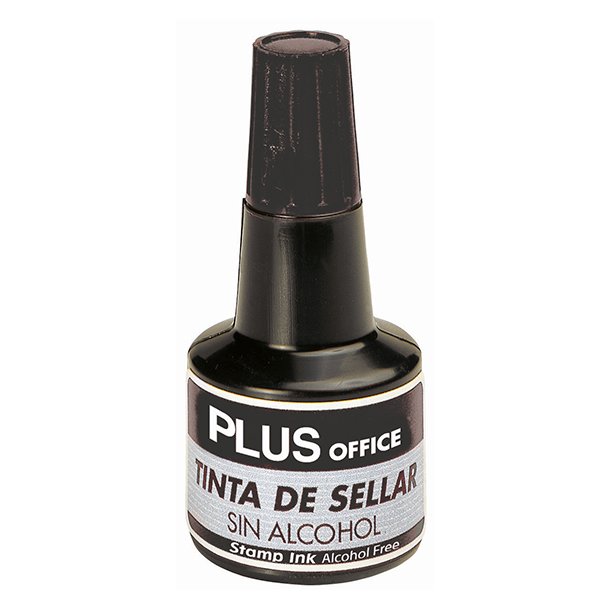 TINTA PARA ALMOHADILLAS PLUS OFFICE 30 ML. NEGRO