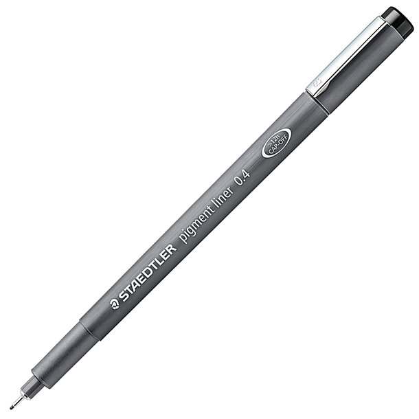 ROTULADOR CALIBRADO STAEDTLER PIGMENT LINER 0,4 MM. COLOR NEGRO