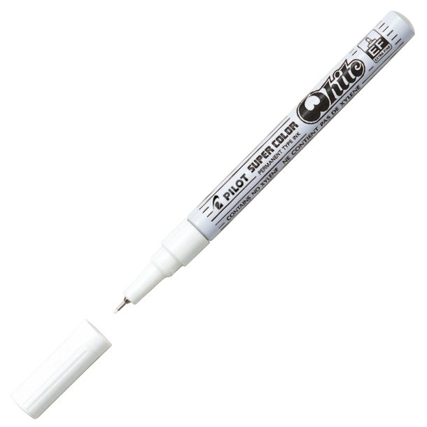 ROTULADOR MARCADOR ESPECIAL PILOT EXTRAFINO 0,5 MM. TINTA PERMANENTE BLANCO