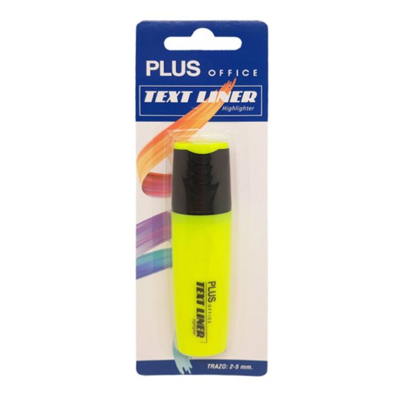 MARCADOR FLUORESCENTE PLUS OFFICE TEXTLINER 3.2 AMARILLO BLÍSTER /1 UD. 