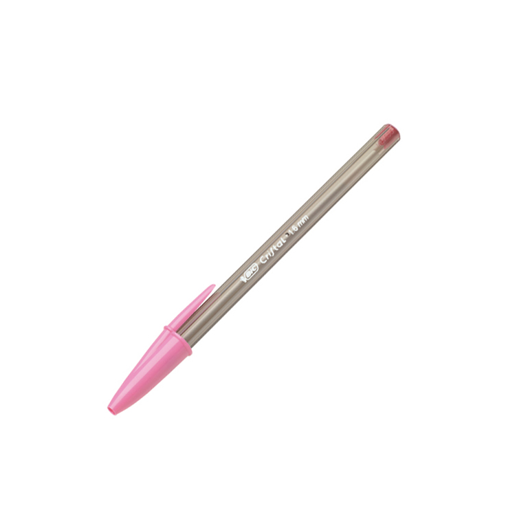 BOLÍGRAFO CAPUCHON BIC CRISTAL FUN COLOR ROSA