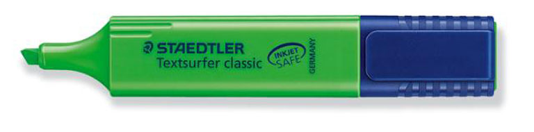 ROTULADOR FLUORESCENTE STAEDTLER 364 VERDE 10 UNIDADES