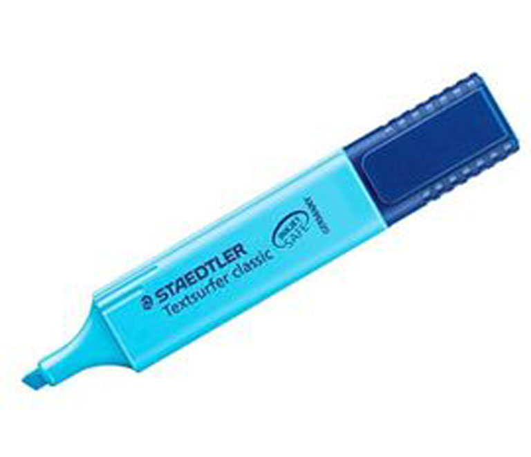 ROTULADOR FLUORESCENTE STAEDTLER 364 AZUL 10 UNIDADES