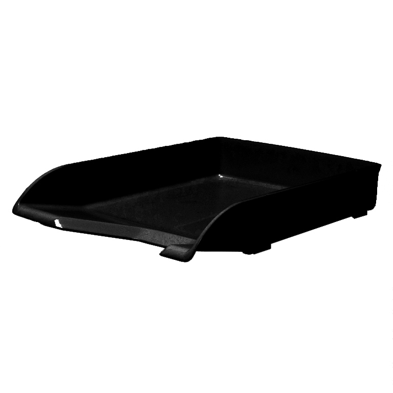 BANDEJA SOBREMESA PLASTICO PLUS OFFICE LUXE 250X350X60 MM COLOR NEGRA 