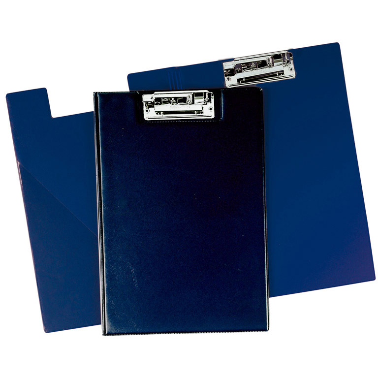 CARPETA MINICLIP SUPERIOR PINZA PLUS A4 230X320 MM PVC COLOR AZUL MARINO