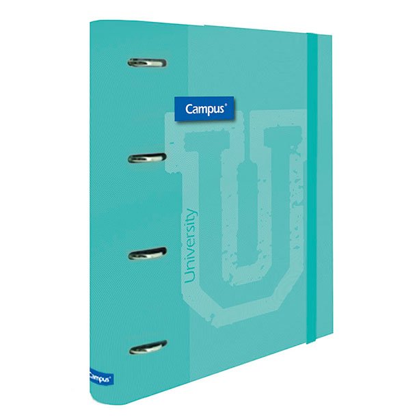 CARPETA RINGBOOK SOFT 4 ANILLAS CON RECAMBIO AZUL CLARO