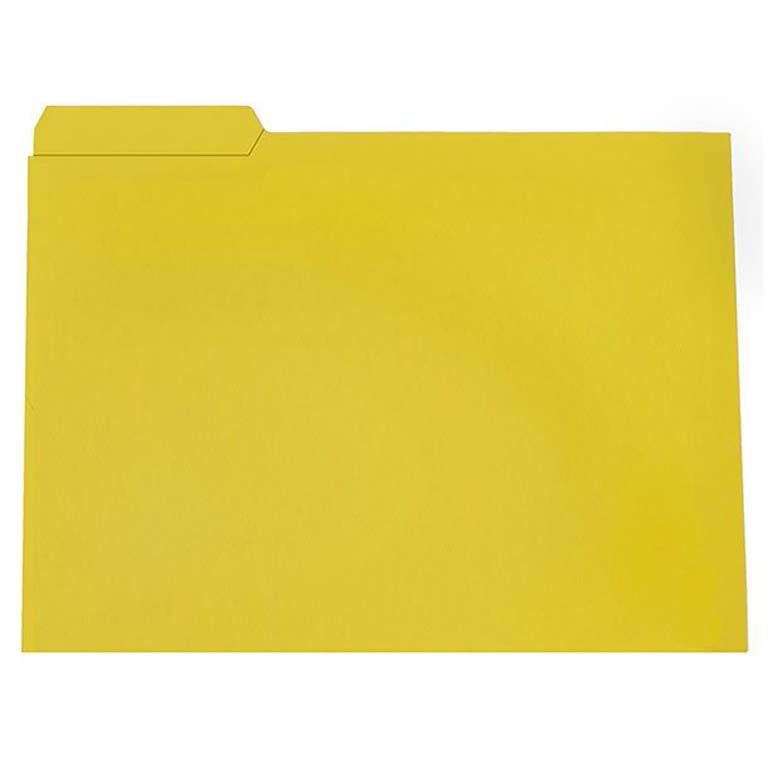 SUBCARPETA FOLIO GIO PESTAÑA IZQUIERDA AMARILLO 