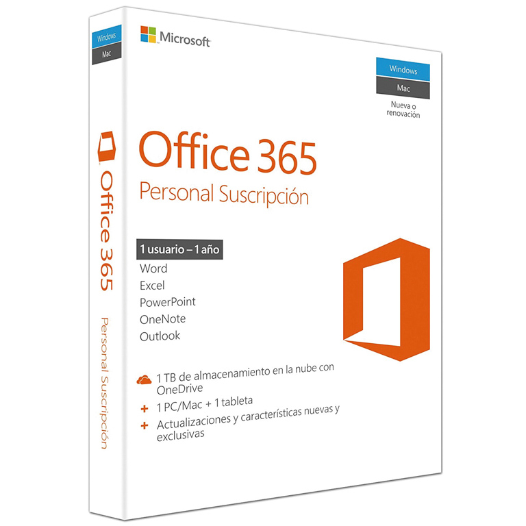 MICROSOFT OFFICE 365 PERSONAL SUSCRIPTION 