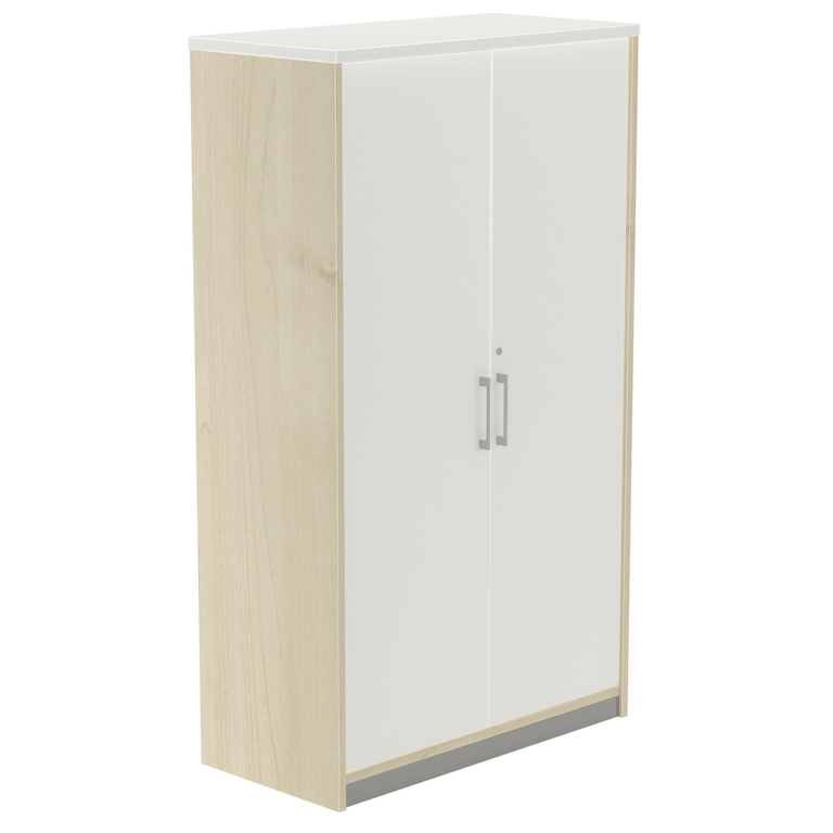 ARMARIO MEDIO CON PUERTAS ROCADA DE MELAMINA 1560X450X900 MM HAYA/BLANCO 