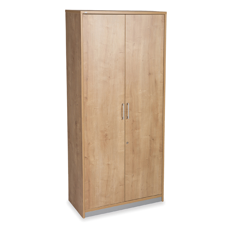 ARMARIO ALTO CON PUERTAS ROCADA DE MELAMINA 1950X450X900 MM ROBLE/ROBLE 