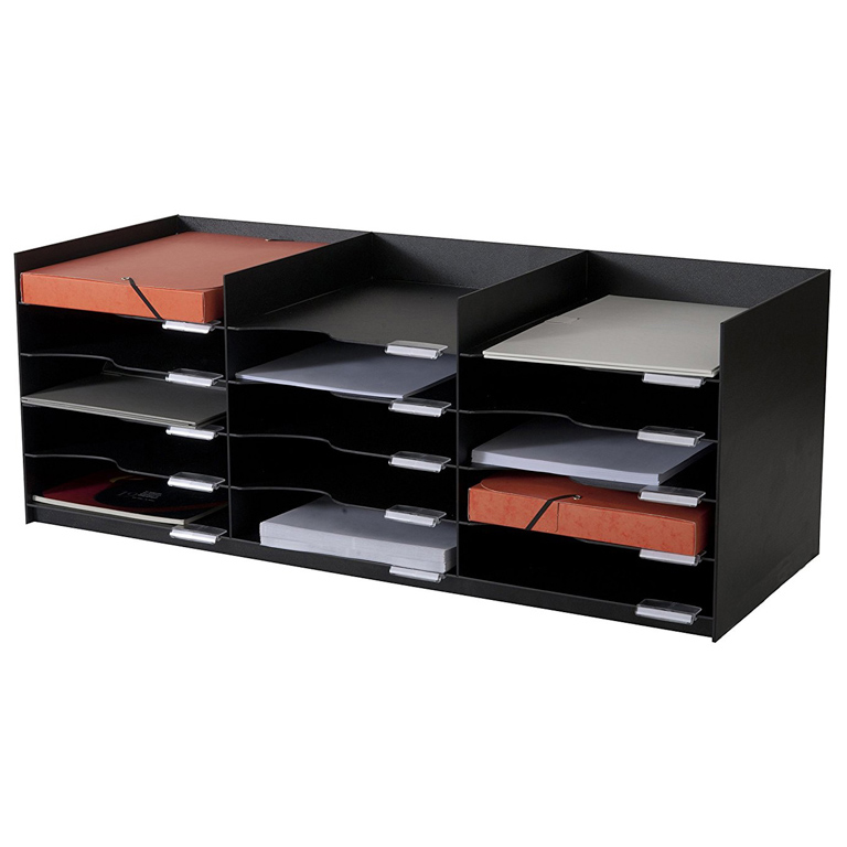 CLASIFICADOR HORIZONTAL PARA ARMARIO PAPERFLOW 15 BANDEJA COLOR NEGRO 