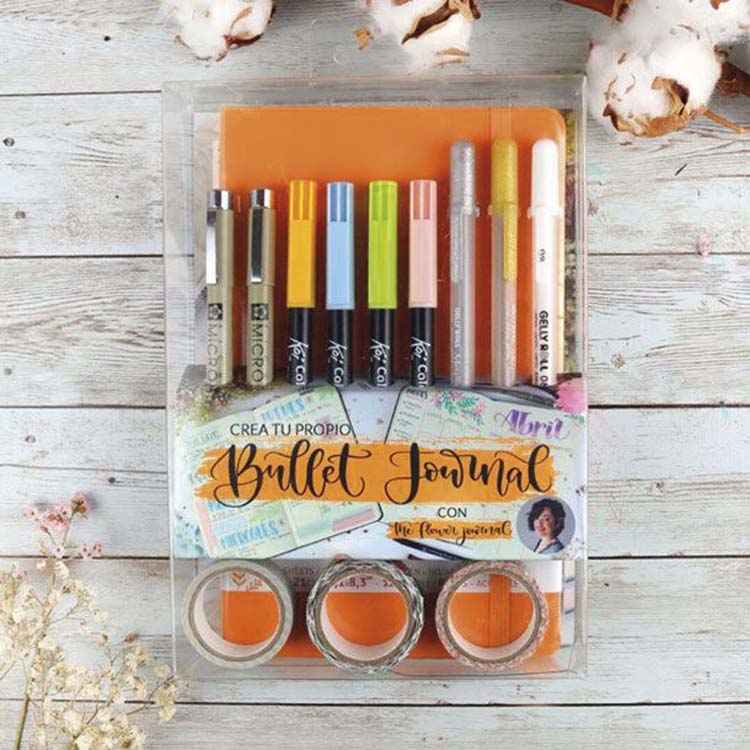 SET DIBUJO TALENS BULLET JOURNAL NARANJA