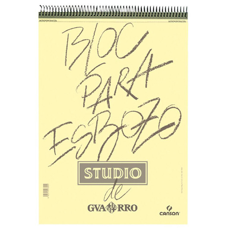 BLOC DE DIBUJO CANSON GUARRO ESBOZO A4 210X297 MM ESPIRAL 100 HOJAS 90 GRAMOS