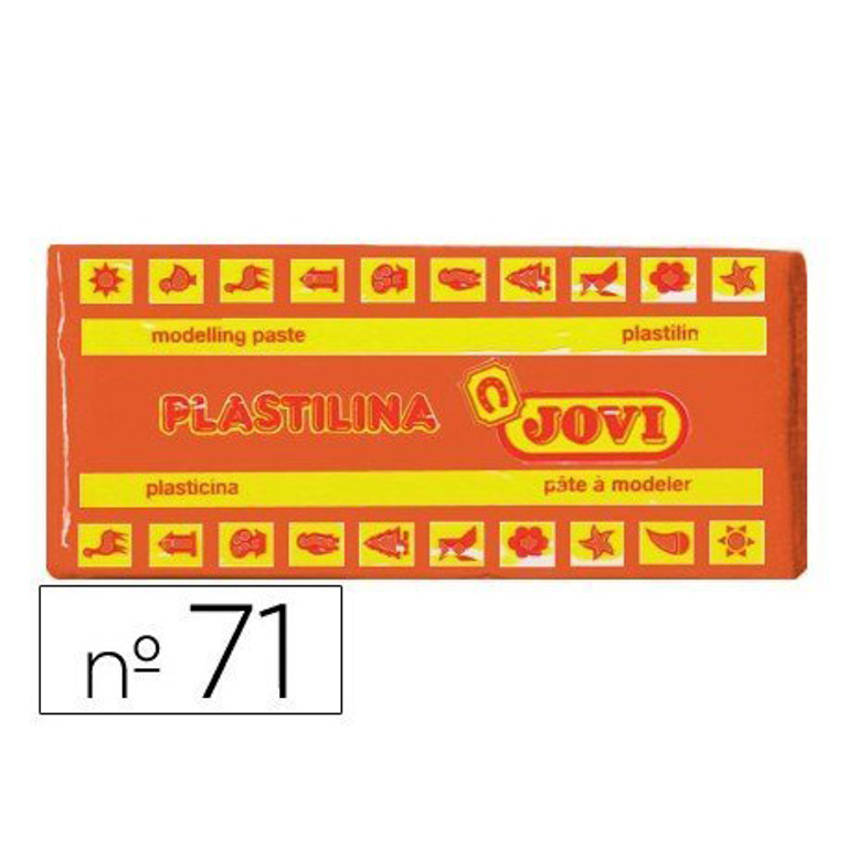 PLASTILINA JOVI MEDIANA 150 GRAMOS COLOR NARANJA