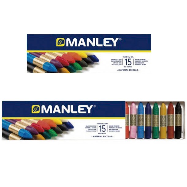 CERAS BLANDAS MANLEY 15 COLORES 