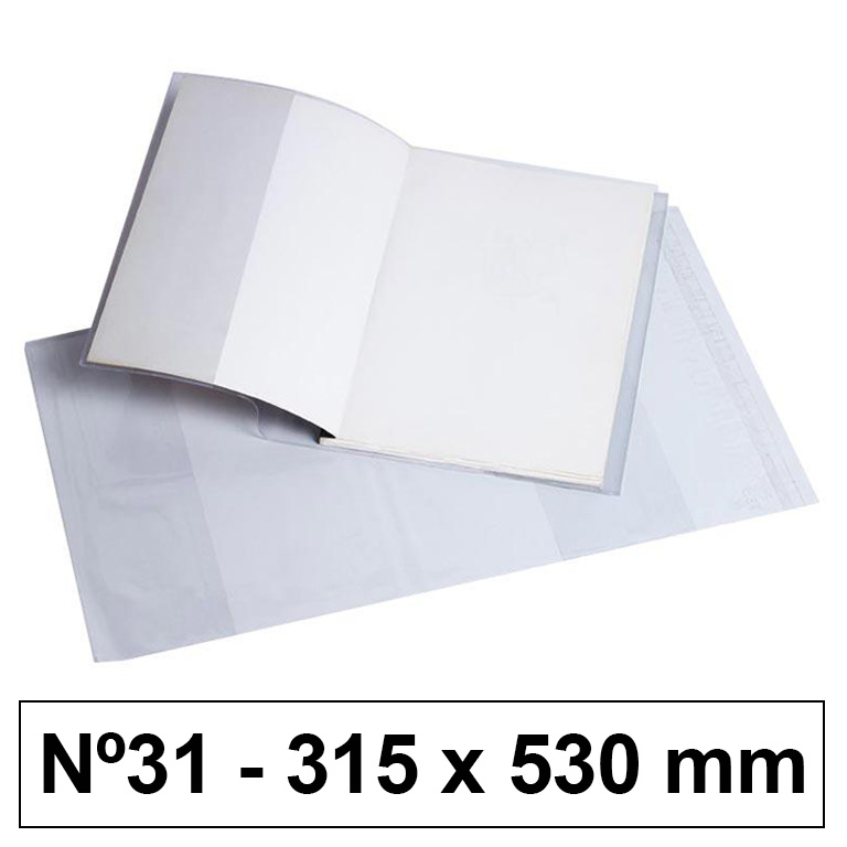 FORRO LIBROS HECHO PVC Nº31 315X530MM 120 MICRAS