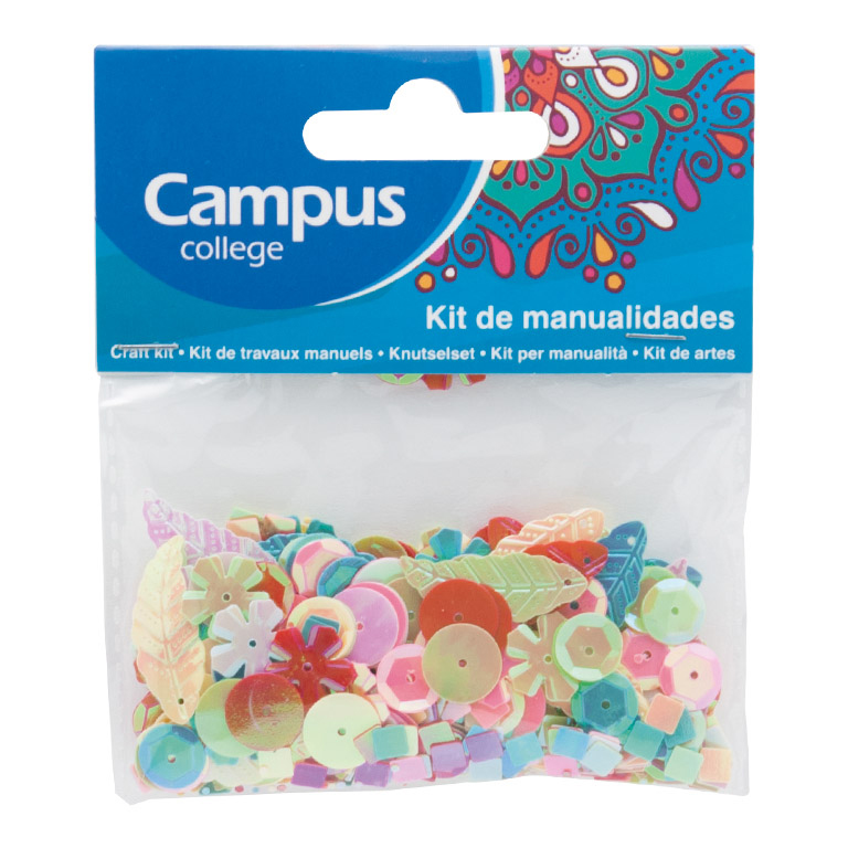 SET MANUALIDADES CAMPUS COLLEGE MIX FORMAS Y COLORES