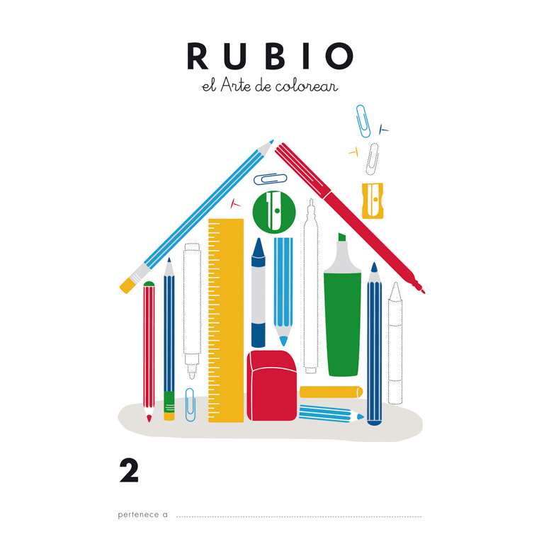 CUADERNO RUBIO COLOREAR 2 / 5 UNIDADES 