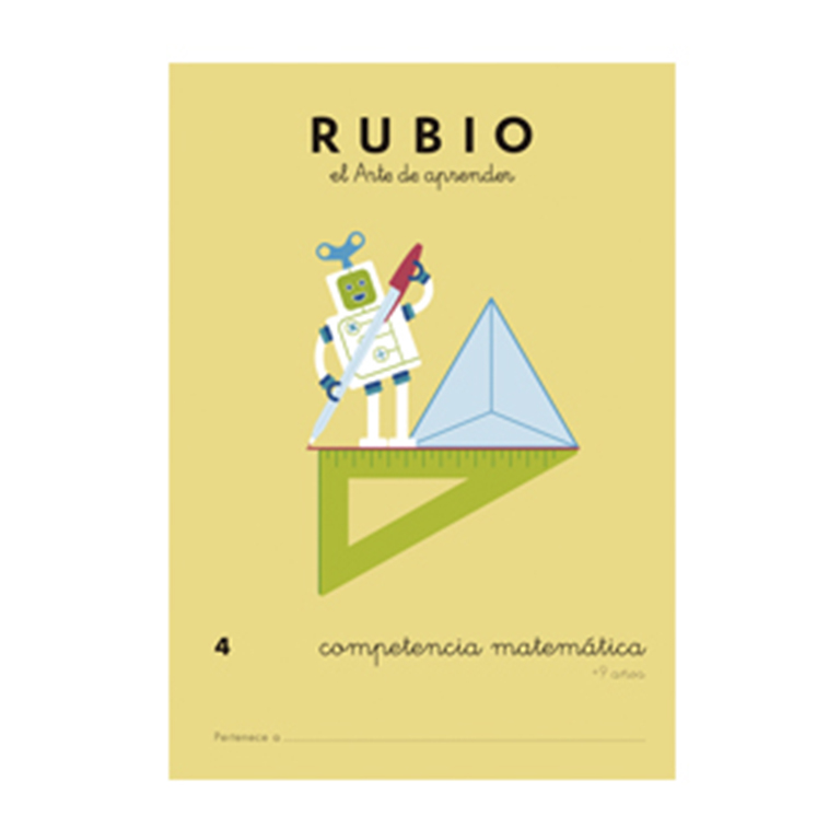 CUADERNO RUBIO COMPETENCIA MATEMÁTICA 4 A4