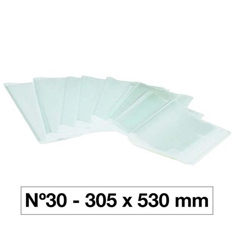 FORRO PARA LIBROS CAMPUS UNIVERSITY 130 MICRAS PVC 305X530 MM. Nº30 TRANSPARENTE 5 UNIDADES