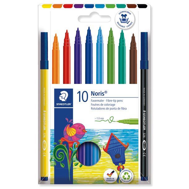 ROTULADOR STAEDTLER NORIS 326 10 COLORES