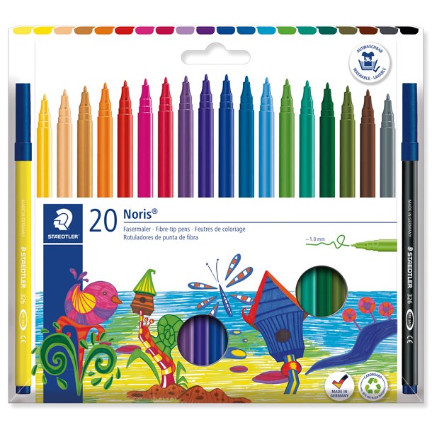 ROTULADOR STAEDTLER NORIS 326 20 COLORES