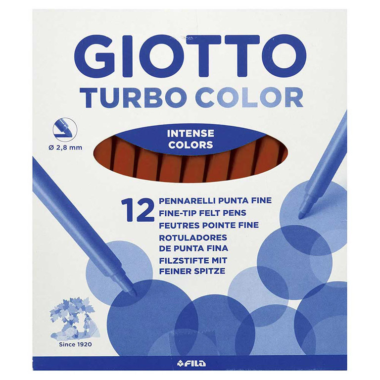 ROTULADOR GIOTTO TURBO 12 UNIDADES MARRÓN OSCURO