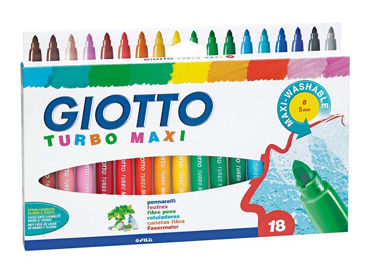 ROTULADOR GIOTTO TURBO MAXI 18 COLORES