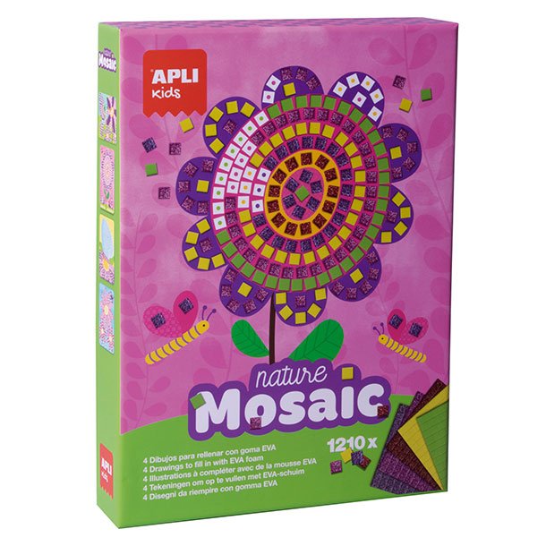 JUEGO EDUCATIVO NATURE MOSAIC GOMA EVA APLI KIDS