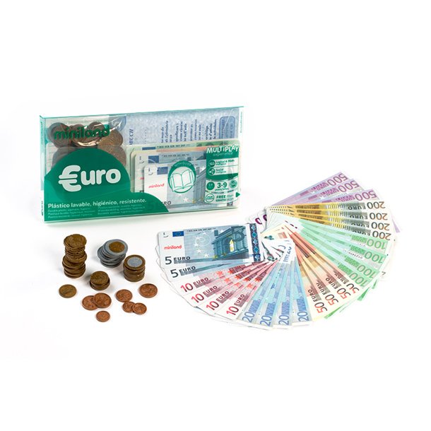 JUEGO EDUCATIVO MINILAND MONEDAS Y BILLETES EUROS