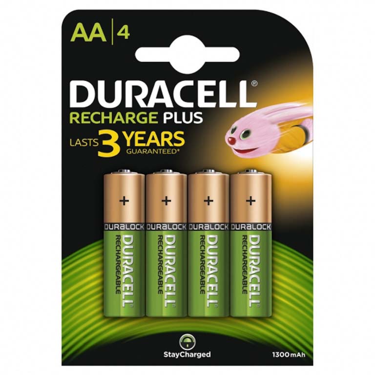 PILAS DURACELL RECARGABLE AA BLISTER 4 UNIDADES