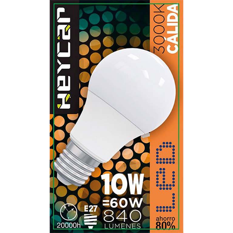 BOMBILLA LED CLASIC E27 10W 830LUM CÁLIDA COLOR BLANCO
