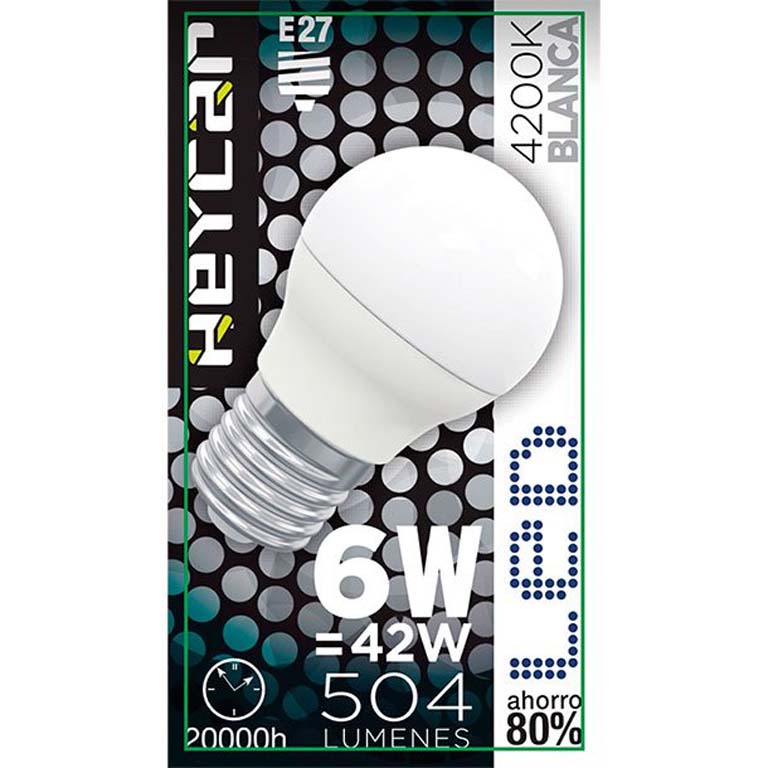 BOMBILLA LED CLASIC E27 6W 470LUM COLOR BLANCO 