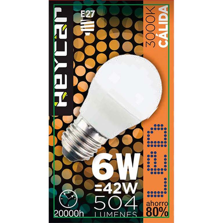 BOMBILLA LED CLASIC E27 6W 470LUM CÁLIDA COLO BLANCO 